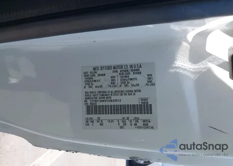 2000 Ford F-150 Work Series/Xl/Xlt from USA, damaged, VIN 1FTRF18W2YNB42014